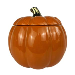 2 oz 10 oz 16 oz 1000ml 2000ml Halloween Gift Decoration Custom Pumpkin Ceramic Candle Jar with Lid