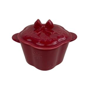 Bowknot Shaped Ceramic Soup Food Sourdough Porcelain Bread Baking Warmer Set Cocotte Nordic Casserole