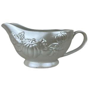 Royal Kitchen Set Home Restaurant White Ceramic Sauce Cup Gravy Boat
