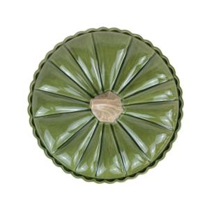 Hot Bake Pan Pizza Round Ceramic Baking Tray Custom Printed Ceramic Pie Pan Lid