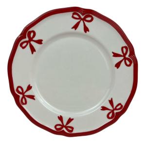 Ceramic Unique Timeless Charm Porcelain Dinner Plates - Floral Motifs with Scalloped Edges