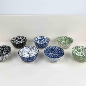 Japanese pad printing Porcelain Ceramic Bowls for Cereal Soup Salad Rice